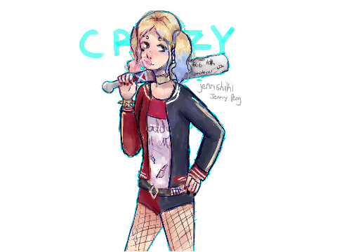 harley quinn painting