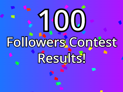100 Followers Game Contest  Results!