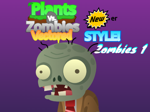 Plants Vs. Zombies Vectored Zombies W1