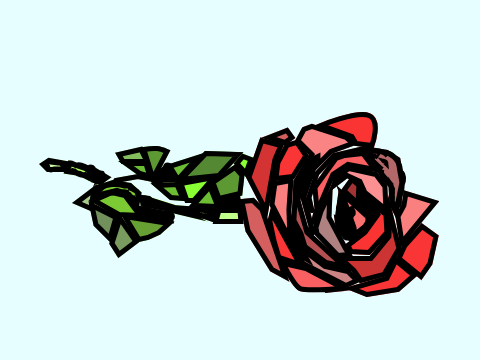 Stain Glass Rose