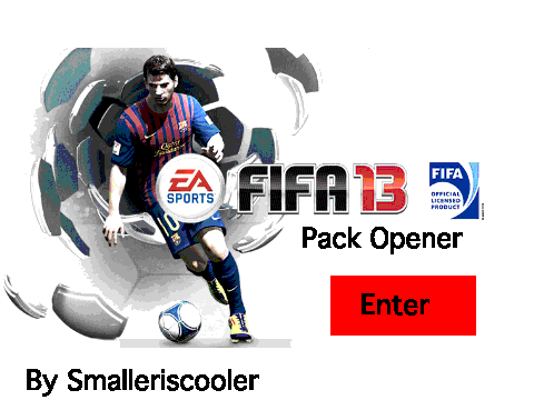 FIFA 13 Pack Opener UPDATE
