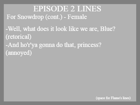 Voice Auditions - T4JoA Snowdrop