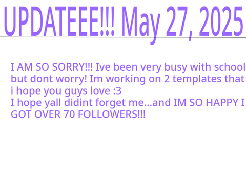 Update May 27th, 2025