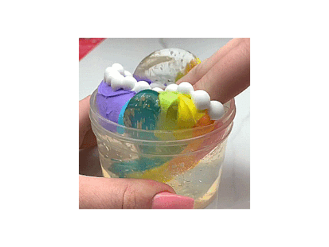 4 minutes of straight ASMR slime and noises