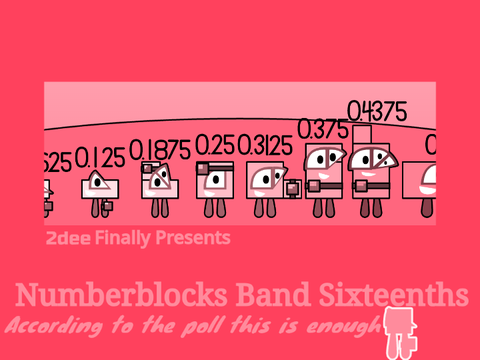 Numberblocks Band Sixteenths (2dee Edition)
