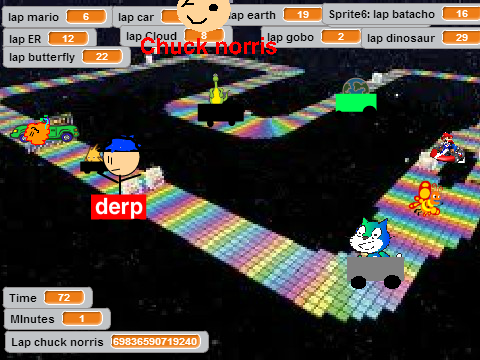 Add yourself racin' through SNES Rainbow Road! LOLZYEAH remix remix remix remix