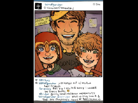 LotR Social Media / Boromir Hangin' with Merry & Pip