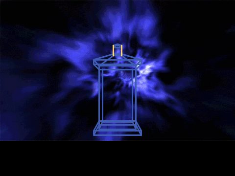 3D Tardis Wireframe souped up