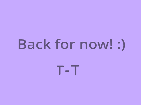 I'm back :)