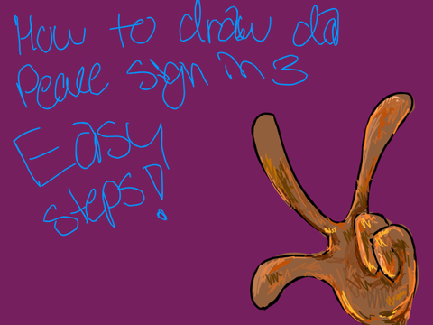 Peace sign Tutorial!*:･ﾟ✧
