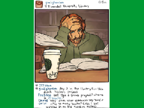 LotR Social Media / Gimli's Dumb History Project