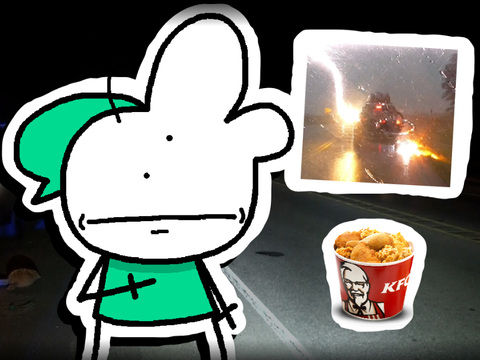 Car Gets Struck By Lightning!! #all #animations #art #music #stories #explore