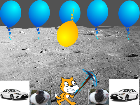 ): scratch lost his balloon 