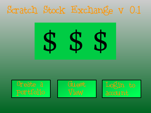 Scratch Stock Exchange v 0.1