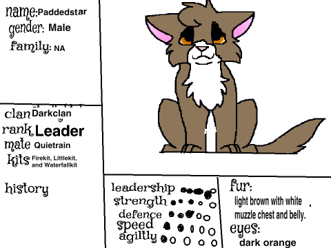 Paddedstar of Darkclan