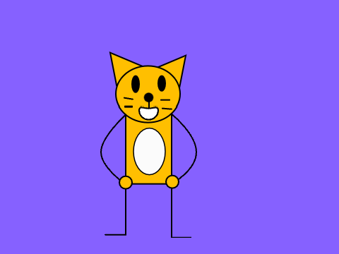 Scratch cat in my style