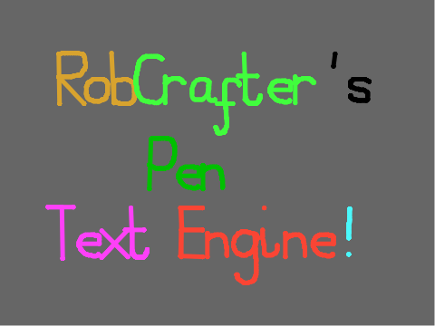 Pen Text Engine [NEW FONT]