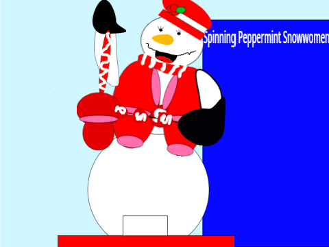 peppermint spinning snowwmen