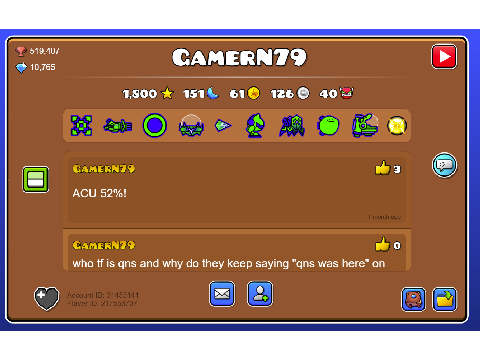 My stats in gd