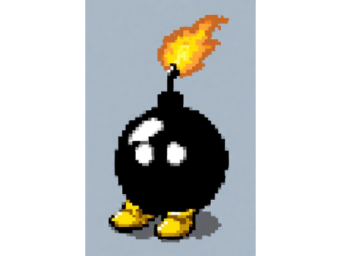 Bob-Omb Pixel Art I Made.