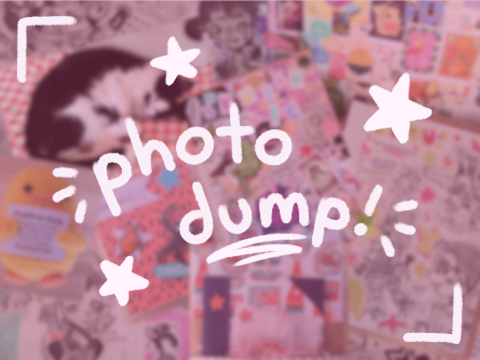 ⤑ funky art dumpster (trad art and room reveal) !!