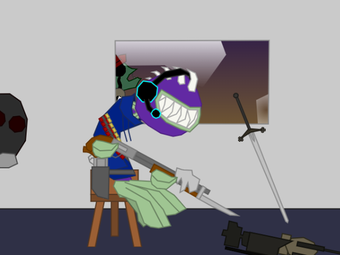 CTG chilling while listening to game music
