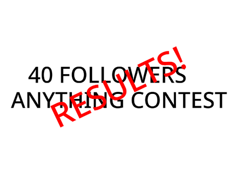 40 Followers - ANYTHING CONTEST - RESULTS