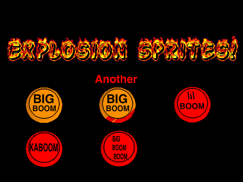 Explosion Sprites!