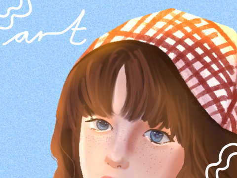 A girl with a bandana (yesss and a very boring title)