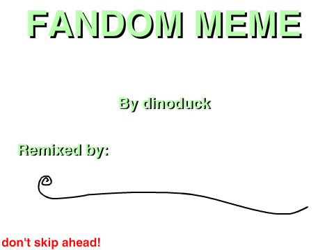 Fandom Meme