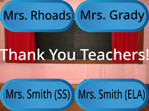 Thank you teachers!
