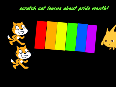 Scratch cat learns about pride month | Pride month 2025