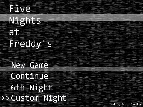 My FanF 1 Menu