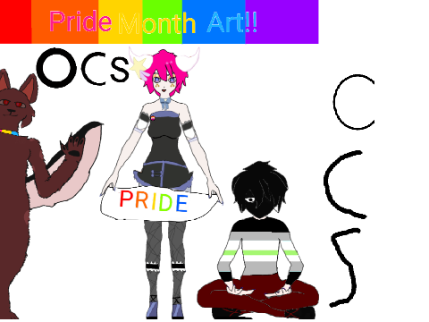 pride Month art w/ Ocs