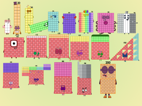 Numberblocks Band Tens but the sounds were remade by me :)