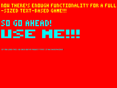 World's Greatest Text Engine V2.0