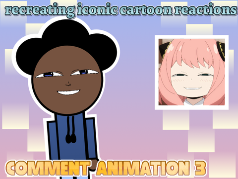 recreating iconic cartoon reactions.