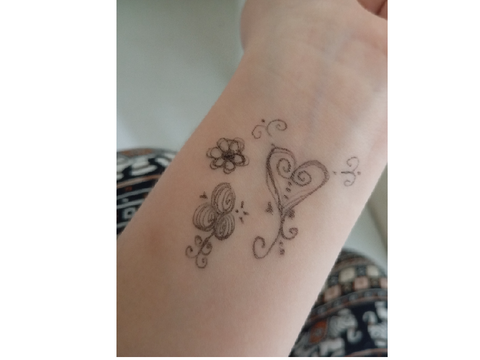 doodles on my arm