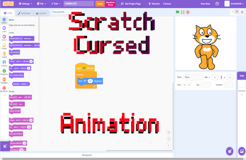 Scratch Cursed - Funny animation