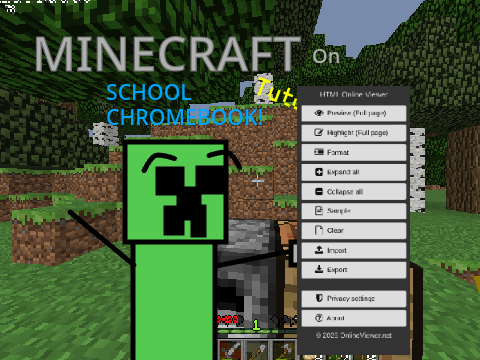 Minecraft on School Chromebook Tutorial!
