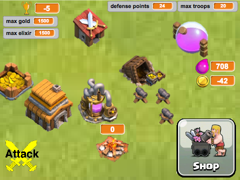 Clash of Clans Scratch Edition Template