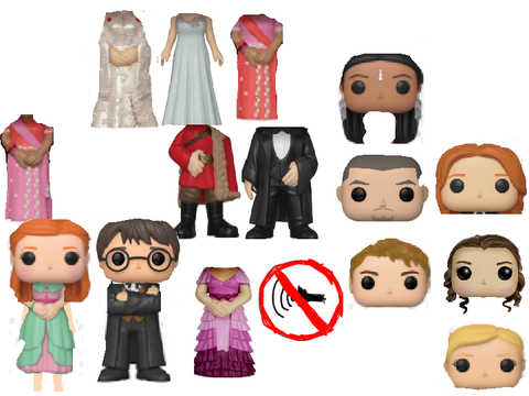 create a perfect harry potter pair from the yule ball! remix