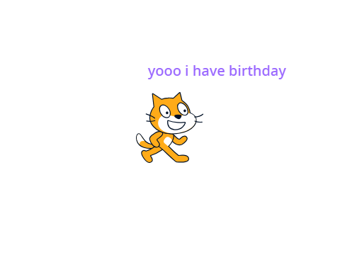 so like it's my birthday