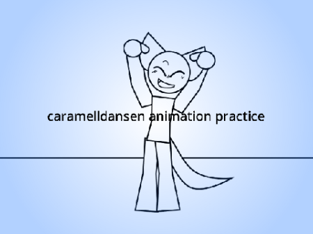 caramelldansen animation practice but i reanimated it idk