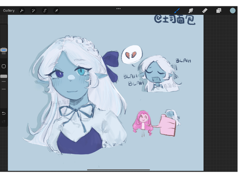 Lady in Azure (unfinished)