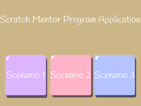 Scratch Mentor Program Application