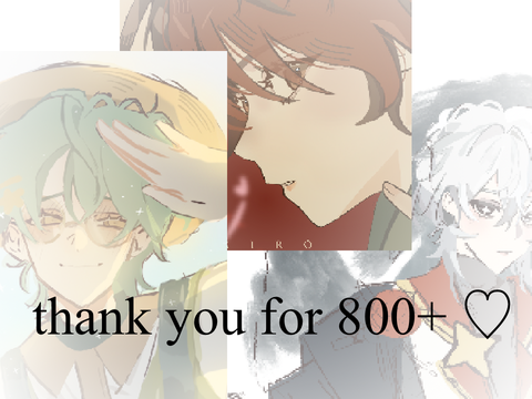 thank you for 800+ ♡
