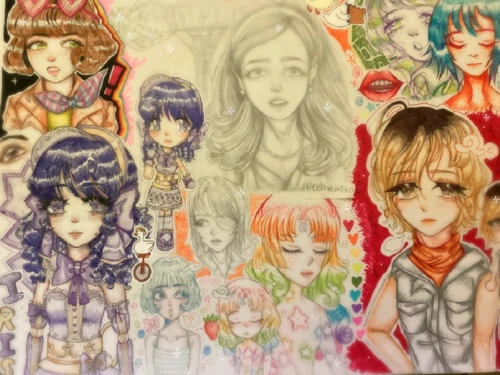 ✩‧₊⋆Traditional art doodles 