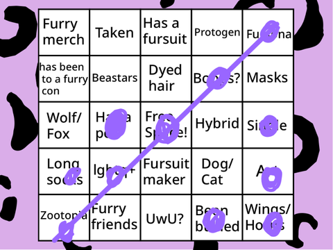 Furry Bingo