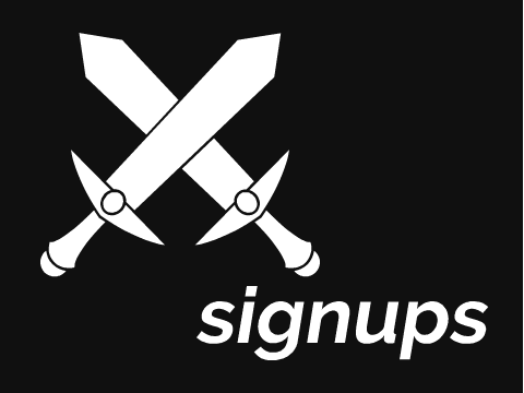 Signups - Monochrome; Kauvier Edition